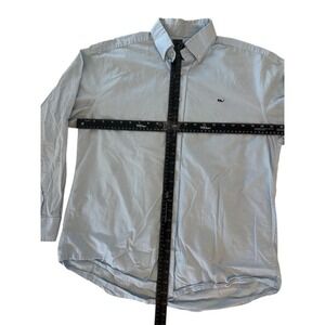 Vineyard Vines Whale Shirt Blue Gingham Button Down Long Sleeve Mens L